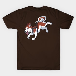 Brown Husky Running T-Shirt